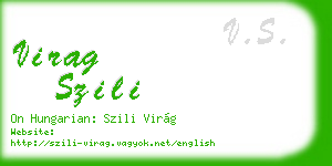 virag szili business card