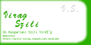 virag szili business card